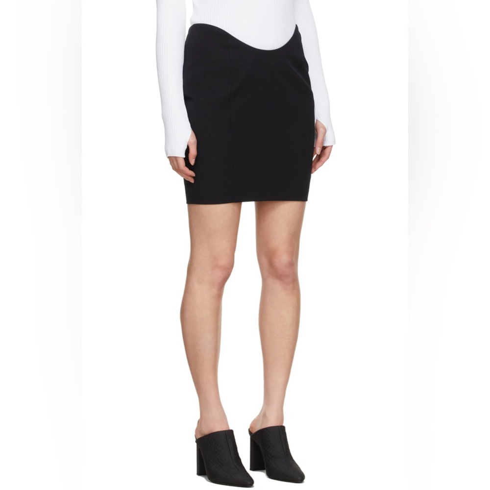 BALMAIN Black Wool Skirt - NWT - Size 6